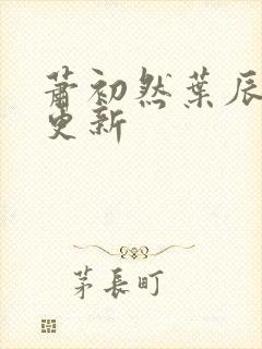 萧初然叶辰最快更新