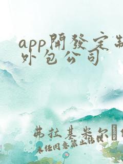 app开发定制外包公司