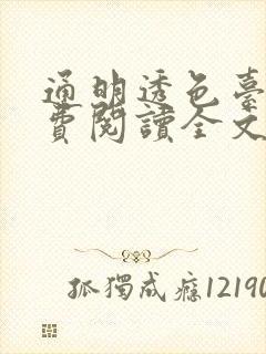 通明透色台球免费阅读全文笔趣阁