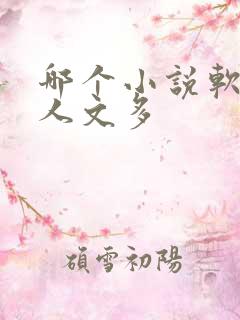 哪个小说软件同人文多
