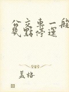 公交车一般晚上几点停运 公交车一般晚上几点停运