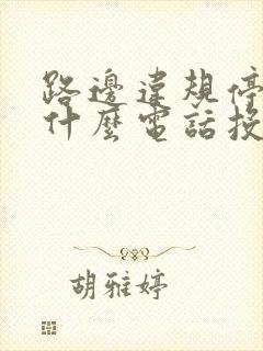 路边违规停车打什么电话投诉