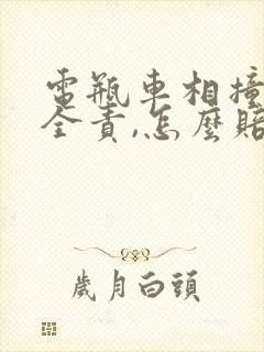 电瓶车相撞对方全责,怎么赔