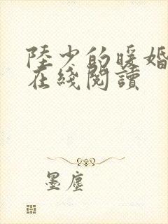 陆少的暖婚新妻在线阅读