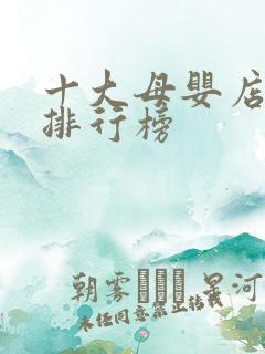 十大母婴店品牌排行榜