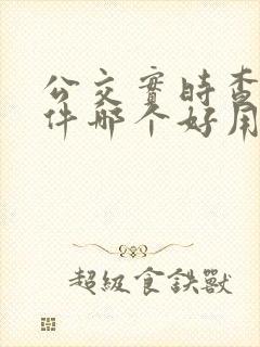 公交实时查询软件哪个好用