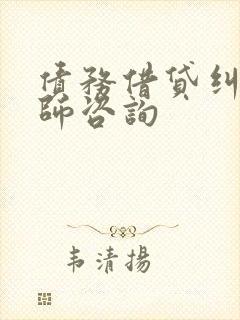 债务借贷纠纷律师咨询