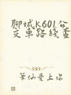 聊城k601公交车路线查询