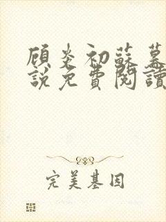 顾炎初苏暮晚小说免费阅读