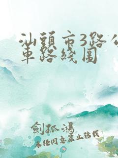 汕头市3路公交车路线图