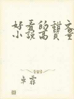 好看的甜文言情小说高质量文笔好 好看的甜文言情小说高质量文笔好