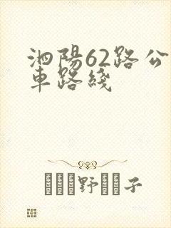 泗阳62路公交车路线