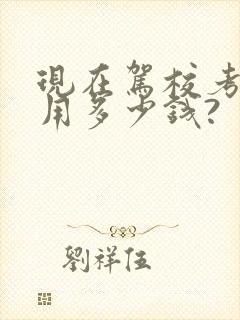 现在驾校考试费用多少钱?