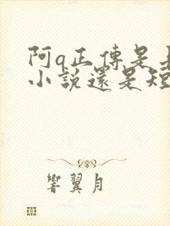 阿q正传是长篇小说还是短篇小说