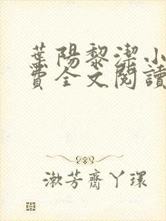 叶阳黎洁小说免费全文阅读最新章节