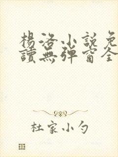 杨洛小说免费阅读无弹窗全文
