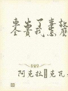 车出了事故我方全责我怎么办