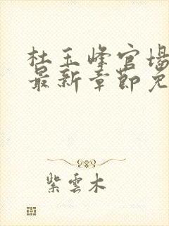 杜玉峰官场小说最新章节免费阅读 杜玉峰官场小说最新章节免费阅读