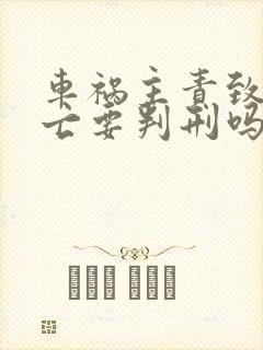 车祸主责致人死亡要判刑吗