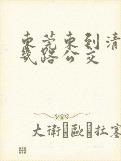 东莞东到清溪坐几路公交
