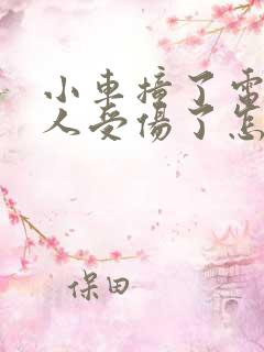 小车撞了电动车人受伤了怎么赔偿