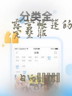 露营帐篷的秘密完整版：结局+番外
