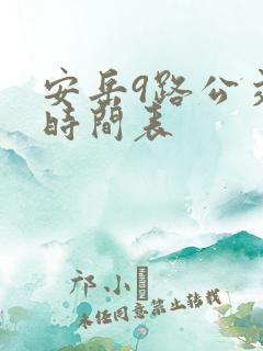 安岳9路公交车时间表