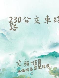 230公交车线路 230公交车线路