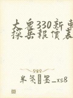 大众330新车探岳报价表 大众330新车探岳报价表