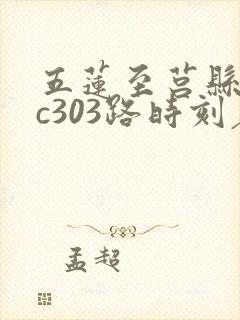 五莲至莒县公交c303路时刻表