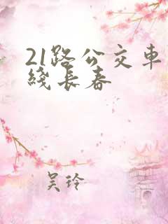 21路公交车路线长春