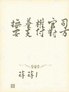 抚养权官司败诉要支付对方律师费吗?
