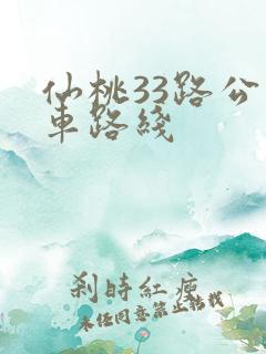 仙桃33路公交车路线