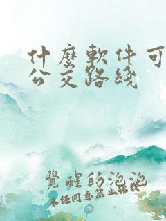 什么软件可以查公交路线