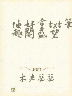 他好会txt笔趣阁盛望