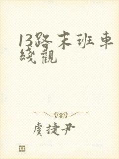 13路末班车在线观