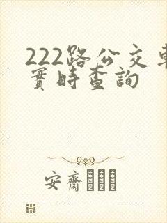 222路公交车实时查询 222路公交车实时查询