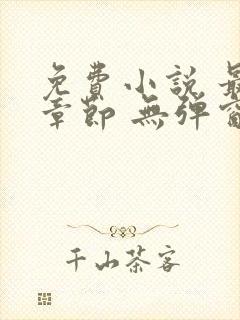 免费小说 最新章节 无弹窗