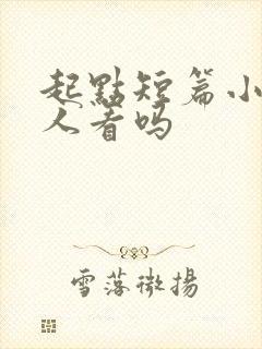 起点短篇小说有人看吗 起点短篇小说有人看吗