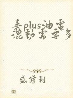 秦plus油电混动需要多少钱