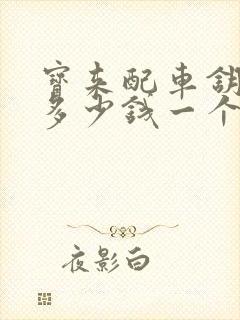 宝来配车钥匙要多少钱一个