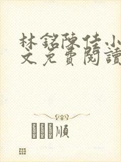 林铭陈佳小说全文免费阅读