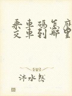 乘车码怎么看公交车到哪里了