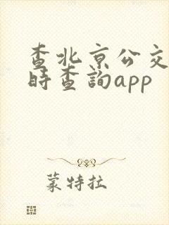 查北京公交车实时查询app 查北京公交车实时查询app
