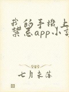 我的手机上全是禁忌app小说在线阅读