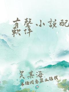 有声小说配音的软件 有声小说配音的软件