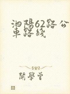 泗阳62路公交车路线