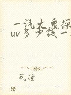 一汽大众探岳suv多少钱一辆