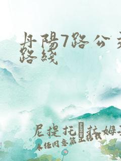 丹阳7路公交车路线