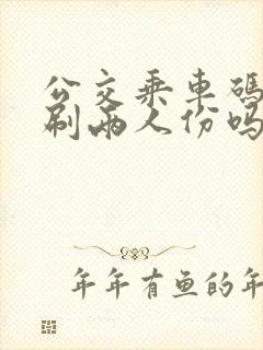 公交乘车码可以刷两人份吗